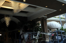 beverly hills los angeles four seasons chandeliers installation